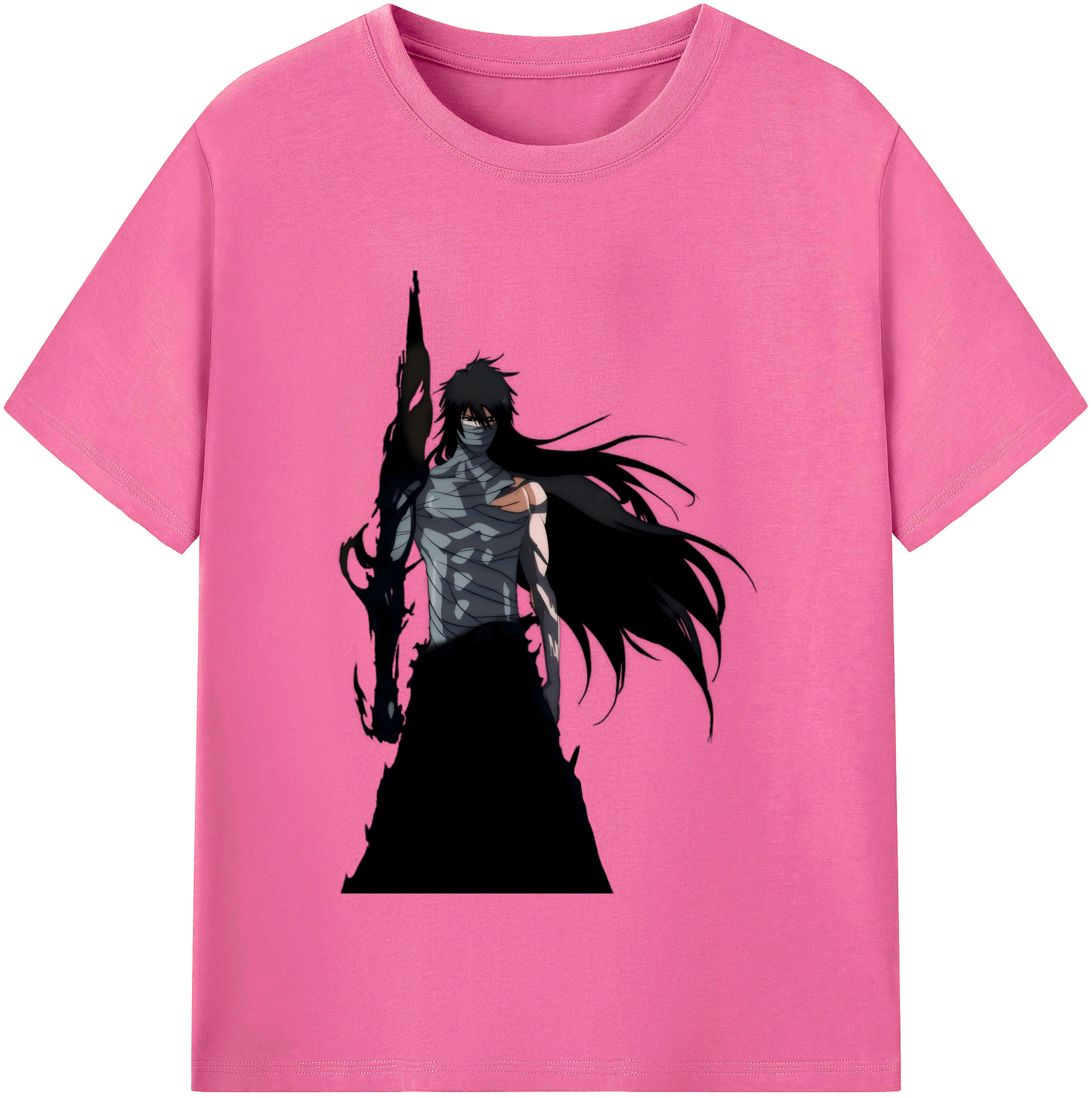 （画像用） ブリーチ 黒崎一護（くろさき いちご）BLEACH Kurosaki Ichigo レディースカジュアルプリントTシャツ（綿100％）